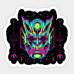 devil popart Sticker